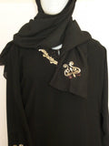 Abaya 1944 Dubai Black Sheela Abaya Embroidered