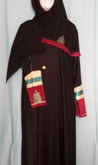 Abaya 1947 Dubai Black Abaya Sheela Embroidered