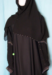 Abaya 1959 Dubai Black Sheela Abaya Embroidered