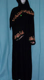 Abaya 1962 Dubai Black Abaya Sheela Embroidered