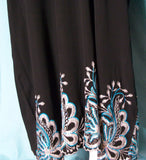 Abaya 1965 Dubai Black Sheela Abaya Embroidered