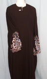 Abaya 1965 Dubai Black Sheela Abaya Embroidered