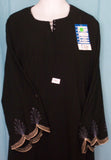 Abaya 1966 Dubai Black Sheela Abaya Embroidered