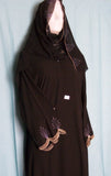 Abaya 1966 Dubai Black Sheela Abaya Embroidered