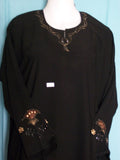 Abaya 1968 Dubai Black Sheela Abaya Embroidered