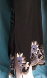Abaya 1969 Dubai Black Sheela Abaya Embroidered