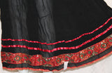 Skirt Black Georgette