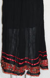 Skirt Black Georgette