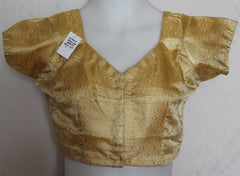 Choli Saree Blouse Golden Brocade