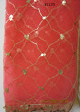 Scarf 2151170 Tarbuzi Net Gold Sequins Detail Fancy Dupatta Chunni Shawl