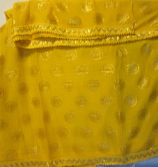 Scarf 2151107 Georgette Golden Foil Print Fancy Dupatta Chunni Shawl