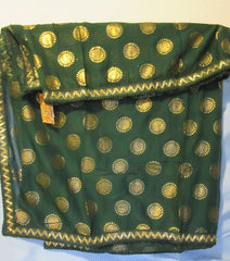 Scarf 2151107 Georgette Golden Foil Print Fancy Dupatta Chunni Shawl