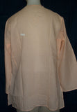Kurti 2196 Peach Cotton Tunic Top Shirt Blouse Shieno Sarees