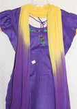 Suit 2208 Purple Yellow Salwar Kameez Dupatta Small S Size