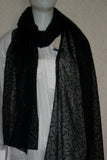 Scarf Stole Wrap Shawl Black