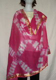 Scarf 2342 Pink Cotton Blend Dupatta Chunni Shawl Shieno