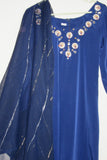 Suit 2375 Dark Blue Crepe Salwar Kameez Dupatta Pakistani Suit Shieno Sarees