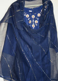 Suit 2375 Dark Blue Crepe Salwar Kameez Dupatta Pakistani Suit Shieno Sarees