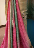 Saree 2378 Rainbow Georgette Wedding Party Wear Sari Saris Shieno Sarees