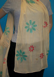 Scarf 2424 Yellow Mustard Georgette Dupatta Chunni Shieno Dublin