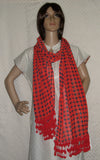 Scarf 2427 Red Blue Polka Dupatta Chunni Shawl Wrap Shieno