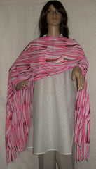 Scarf 2443 Pink Dupatta Chunni Shawl Wrap Shieno Sarees