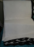 Scarf 2470 White Black Cotton Dupatta Chunni Shawl Wrap Shieno Sarees