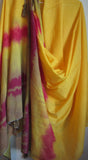 Scarf 2583 Yellow Cotton Haldi Ubtan Roka Dupatta Chunni Shawl