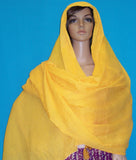 Scarf 2583 Yellow Cotton Haldi Ubtan Roka Dupatta Chunni Shawl