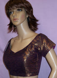 Choli Saree Blouse 2598 Purple Medium Indian Clothing Shieno Sarees