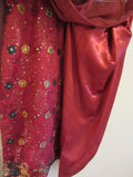Suit 8695 Maroon Salwar Kameez Dupatta Suit Medium Size