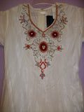 Girl’s Anarkali 2693 White Indian Clothing Shieno San Francisco Bay Area