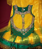 Girl’s 2699 Yellow Green Lehenga Indian Clothing Shieno