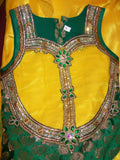 Girl’s 2699 Yellow Green Lehenga Indian Clothing Shieno