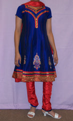 Girl’s 2700 Blue Anarkali Indian Indian Party Wear Churidar