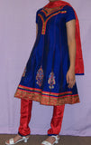 Girl’s 2700 Blue Anarkali Indian Indian Party Wear Churidar