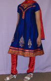 Girl’s 2700 Blue Anarkali Indian Indian Party Wear Churidar