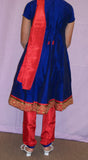 Girl’s 2700 Blue Anarkali Indian Indian Party Wear Churidar