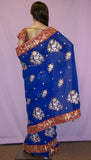 Saree 2731 Blue Georgette Bollywood Party Wear Indian Sari Shieno Sarees