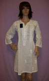Blouse 2784 Kurti Tunic White Indian Clothing Shieno Sarees