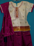 Girl’s Lehnga Sharara Set Purple