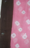 Scarf 294 Tie Dye Pink Chiffon Dupatta Chunni Shawl Wrap Shieno