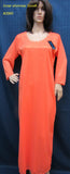 Gown 2960 Orange Net Shimmer Cocktail Party Eavening Wear Gown