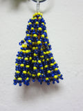 Trims 2988 Yellow Seed Beads Button Hanging