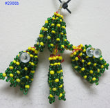 Trims 2988 Yellow Seed Beads Button Hanging
