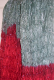 Scarf 299 Tie Dye Red Silk Dupatta Chunni Shawl Wrap Shieno