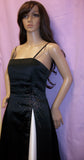 Shoulderless Black Full Dress 3018