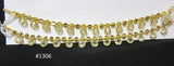 Payal 3051306 Indian Designer Golden Anklets Shieno Sarees