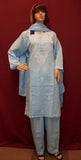 Suit 3080 Blue Cotton Salwar Kameez Dupatta Large Size Shieno