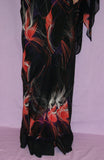 Saree 309 Black Chiffon Printed Japan Sari Shieno Sarees